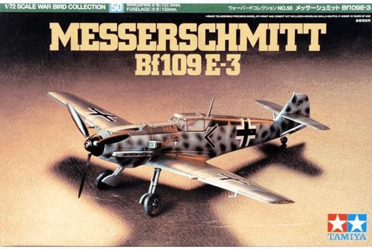 TAMIYA 1:72 Messerschmitt Bf109E-3