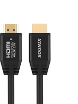 Sounix plated braided wire 2M / HDMI Kabel 2.0 Gold Plated - High Speed Cable - 18GBPS - Full HD 1080p - 3D - 4K (60 Hz)- Ethernet - Audio Return Channel - HDMI naar HDMI - Male to