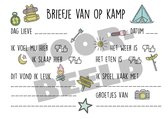 Kampkaartjes - Pakket met 8 kaartjes voor op kamp - kampbriefjes - brieven van op kamp