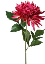 Viv! Home Luxuries Dahlia - zijden bloem - fuchsia - topkwaliteit