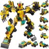 foto van QuchiQ™ Robots - Robot speelgoed - Speelgoed robot voor jongens - Transformers robots - 8 in 1 Bouwpakket - Geschikt voor LEGO - Speelfiguren sets