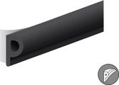 Tochtband p-profiel - Zwart - 8x5mm - 7.5m Zwart