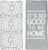 Seasonway Handdoeken - Gastendoekjes Voor Keuken of Badkamer - Home  - 45 x 30 cm - 2 stuks