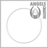 Metalen ring, wit 30cm