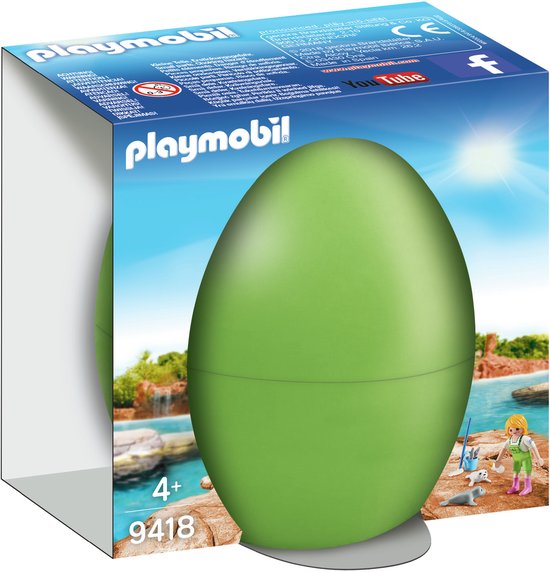PLAYMOBIL Dierenverzorgster met zeehondenpup - 9418