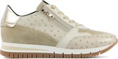 DL Sport Vrouwen Leren   Lage sneakers / Damesschoenen  6031 - Beige - Maat 38