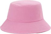 Vissershoedje - Bucket hat - Unisex - Roze - Festivalhoedje - Zonnehoedje - Hoofddeksels - Grote maat 52- 58 - Opvouwbare