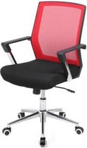 Segenn's Luxe Ergonomische Bureaustoel - Mesh - Verstelbaar - Bureaustoelen - met gaasafdekking - Rood - Zwart
