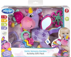 Playgro Geschenkset Stella Eenhoorn - Kraamcadeau - Kadoset - Hangspeeltjes - 3 Bijtpseeltjes - 3 geschakelde ringen
