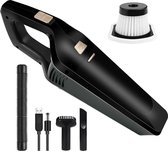 Handstofzuiger, Autostofzuiger 120 W Met 2200 Mah Batterij, Draadloze Stofzuiger Voor Nat En Droog Gebruik , Accu-handstofzuiger Voor Huis & Auto Reiniging Incl Oplaadkabel, Flexib