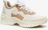 Supercracks dames dad sneakers - Beige - Maat 40