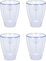Orange85 Dubbelwandige Koffieglazen - Plastic - 200ml - 4 stuks