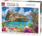 Puzzel 1000 Stukjes Volwassenen - Argonese Castle - Italië - King - Legpuzzel (68 x 49 cm)