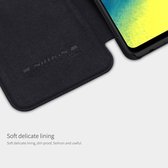 Hoesje geschikt voor Samsung Galaxy A72 - qin leather case - flip cover - zwart