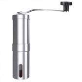 BOTC Handmatige Koffiemolen met instelbare instelling - Bonenmaler - Koffiemaler - RVS - Zilver