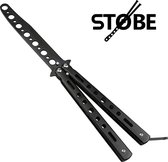 STOBE ORIGINALS butterfly knife - vlindermes trainer zwart (BOT) balisong trainer
