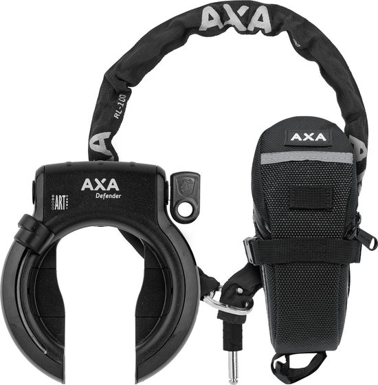 AXA Defender Ringslot incl RLC insteekketting in tas - ART2 - Zwart