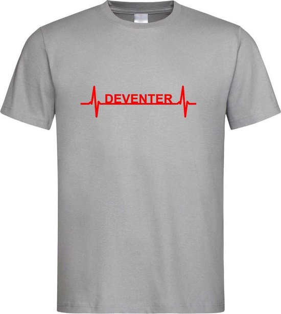 T-Shirt met “ Deventer hartslag “ print