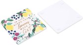 CGB Giftware Lost in Eden Set of 4 Ceramic Coasters | 4 Floral Designs | for Your Mugs and Glasses