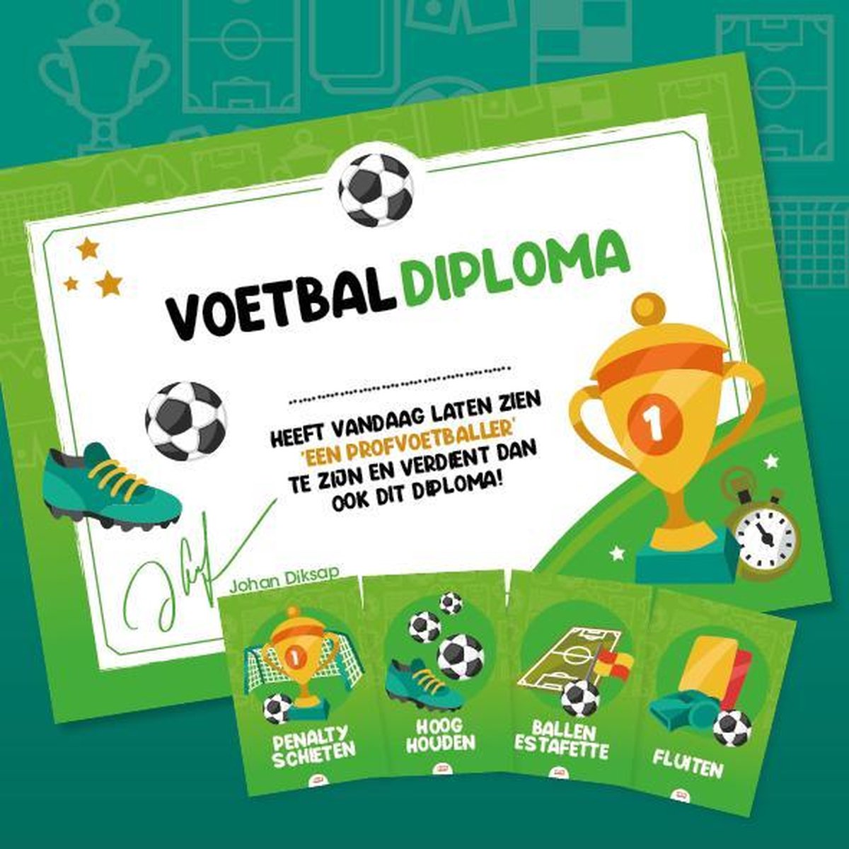 Speurtocht kinderfeestje voetbal