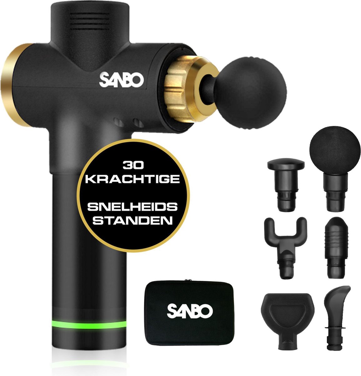 Sanbo® - Massage gun - sport en relax massage - professioneel - Inclusief Koffer - inclusief APP