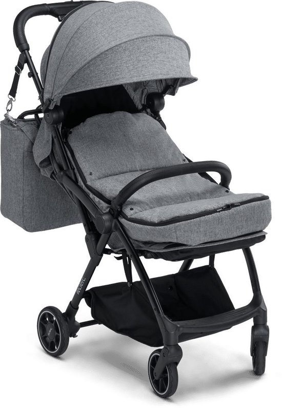 Leclerc Baby Comfortabele Universele Voetenzak Polar - Buggy/Kinderwagen - Grey Melange — afbeelding 3