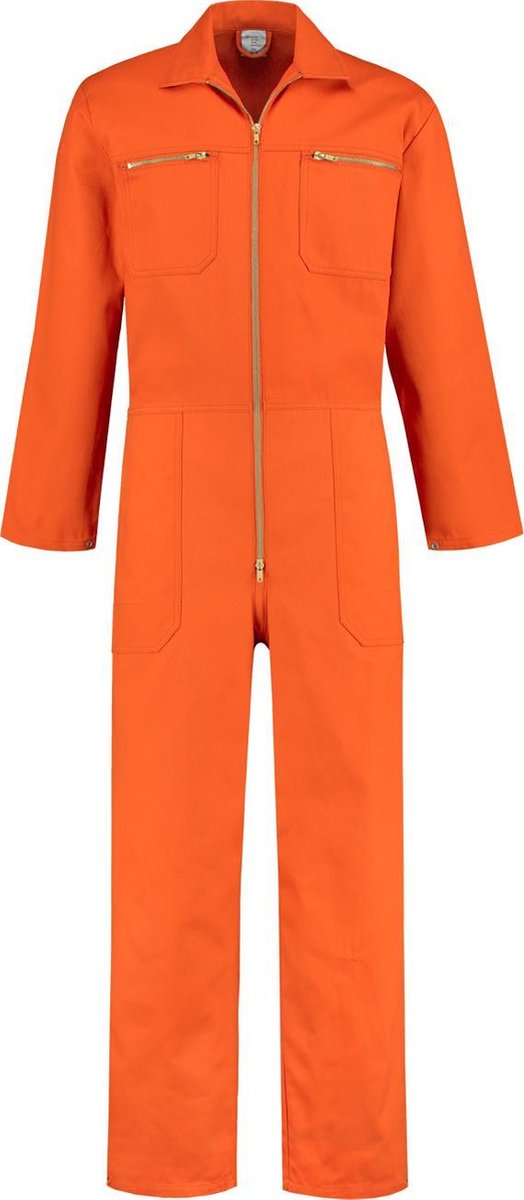EM Workwear Overall 100% katoen met rits oranje maat 48