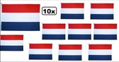 10x Vlag Nederland 90x150cm - holland thema feest festival nederlands