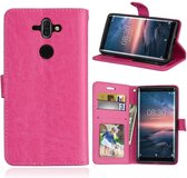 Nokia 8 Sirocco portemonnee hoesje - Roze