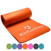 #DoYourFitness - fitness mat perfect voor pilates, aerobics, yoga - »Yogini« - non-slip, duurzaam, huidvriendelijk, slijtvast - 183 x 61 x 1,0cm cm - oranje