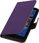 Bookstyle Wallet Case Hoesjes Geschikt voor Sony Xperia E4 Paars