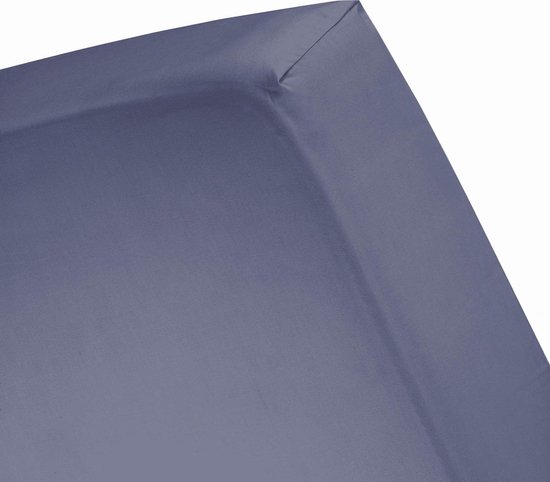 Damai - Hoeslaken hoge hoek (tot 35 cm) - Katoen - 140 x 200 cm - Dark blue