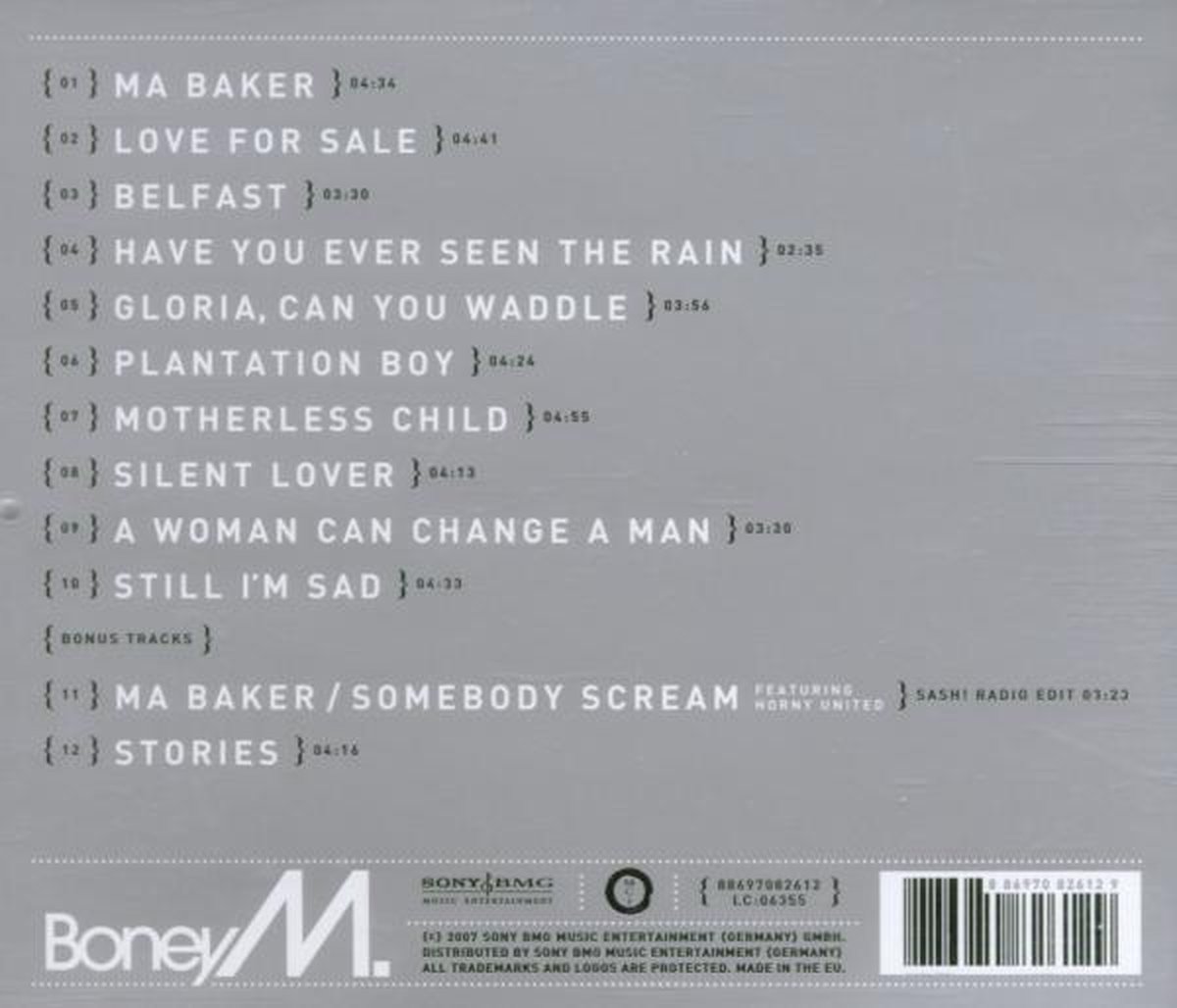 Love For Sale, Boney M. CD (album) Muziek