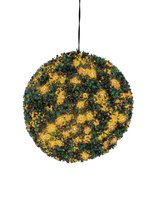 Europalms Buxusbal met oranje LED's, 40cm
