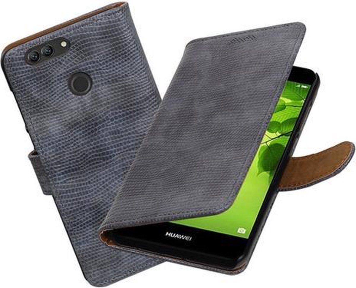 BestCases.nl Huawei nova 2 Mini Slang booktype hoesje Grijs