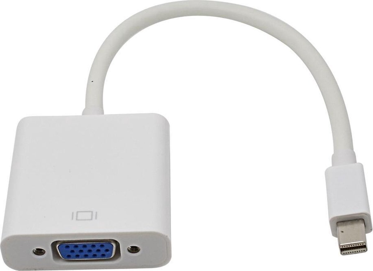MMOBIEL Mini Displayport 1.1 (Thunderbolt) naar VGA Adapter - Mac Book / iMac / Macbook Air / Macbook Pro / Mac mini - Afgeschermde Kabel - Stevige Connectoren