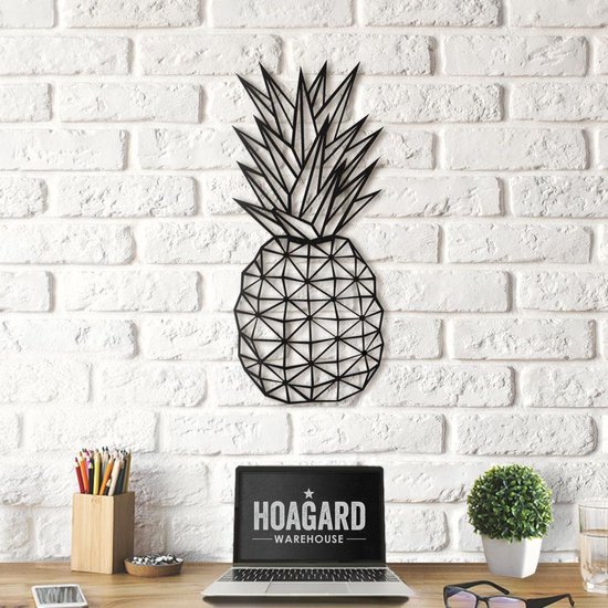 oven de eerste ik heb nodig Metalen Ananas "Pineapple" Wanddecoratie | Muurdecoratie |25cm x 55cm -  Metal Wall... | bol.com