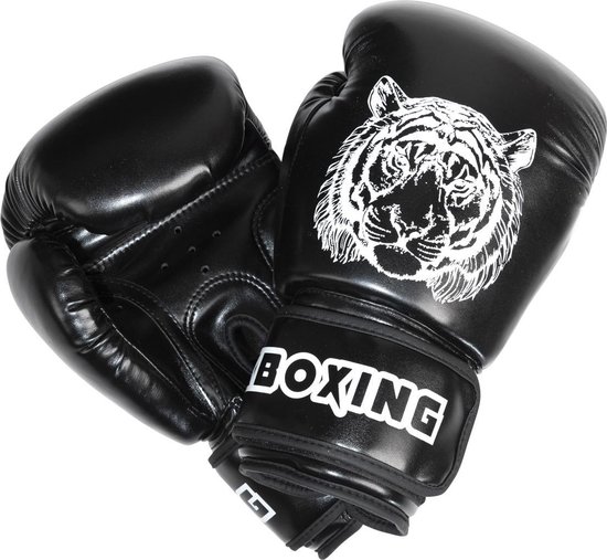 JKBOXING bokshandschoenen 14 oz. Zwart