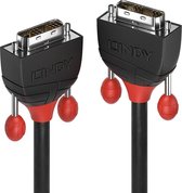 LINDY DVI Aansluitkabel DVI-D 18+1-polige stekker, DVI-D 18+1-polige stekker 10.00 m Zwart 36259 DVI-kabel