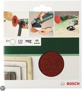 Bosch 10-delige schuurbladset voor haakse slijpmachines 115 mm - korrel 4x60; 4x120; 2x180
