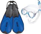 Seac Set Zoom, Snorkelset voor Volwassenen (Masker, Snorkel en Zwemvliezen)