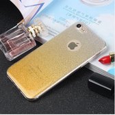 Xssive Glitter TPU Case - Back Cover voor Apple iPhone 6/6S - Zilver Goud