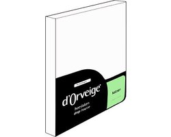 D'Orveige Hoeslaken Katoen - Tweepersoons - 140x200 cm - Wit