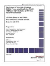 Fabrication of Very High Efficiency 5.8 Ghz Power Amplifiers Using Algan Hfets on Sic Substrates for Wireless Power Transmission