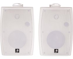 E-Audio 120 Watt Actieve Luidspreker set Wit met Bluetooth 4.0