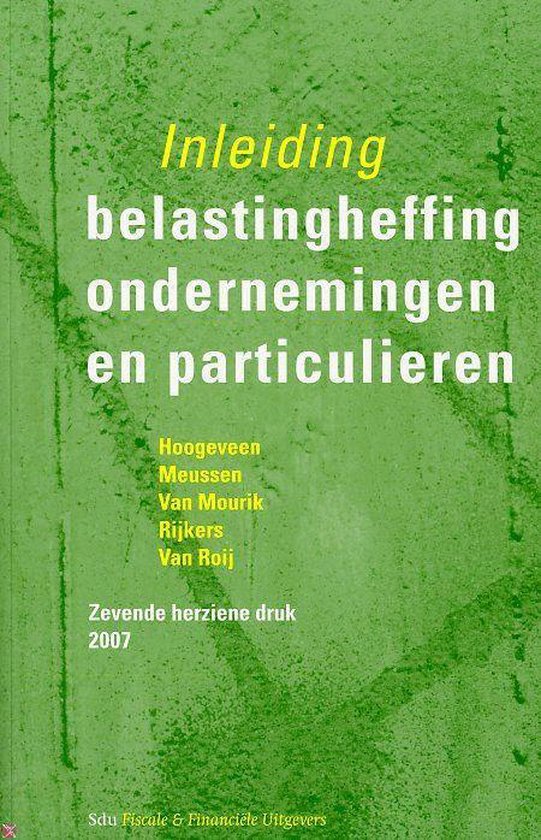 Inleiding belastingheffing ondernemingen en particulieren - cover