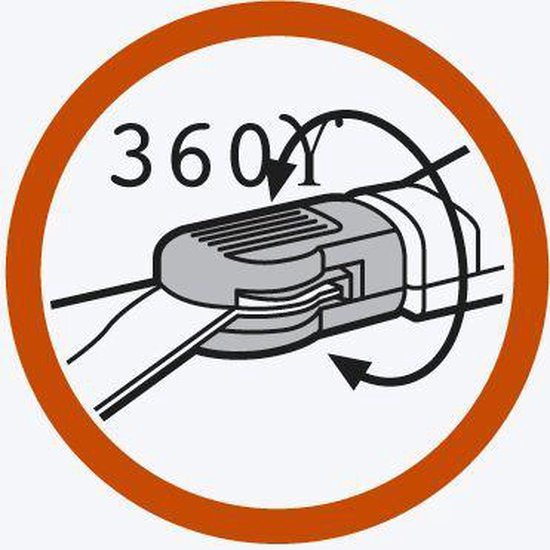 GARDENA Comfort grasschaar - 360° draaibaar - antikleef coating - golfsnede