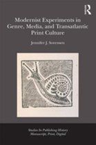 Studies in Publishing History: Manuscript, Print, Digital - Modernist Experiments in Genre, Media, and Transatlantic Print Culture