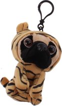 Kamparo Sleutelhanger Pugs And Kisses Tijger 11 Cm Bruin