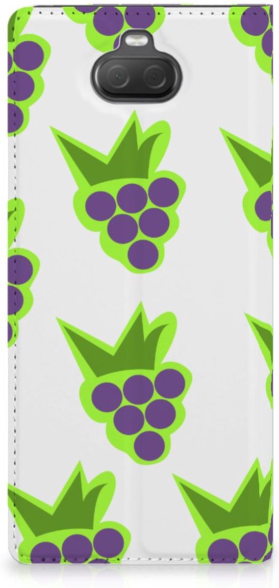 Sony Xperia 10 Plus Flip Style Cover Druiven